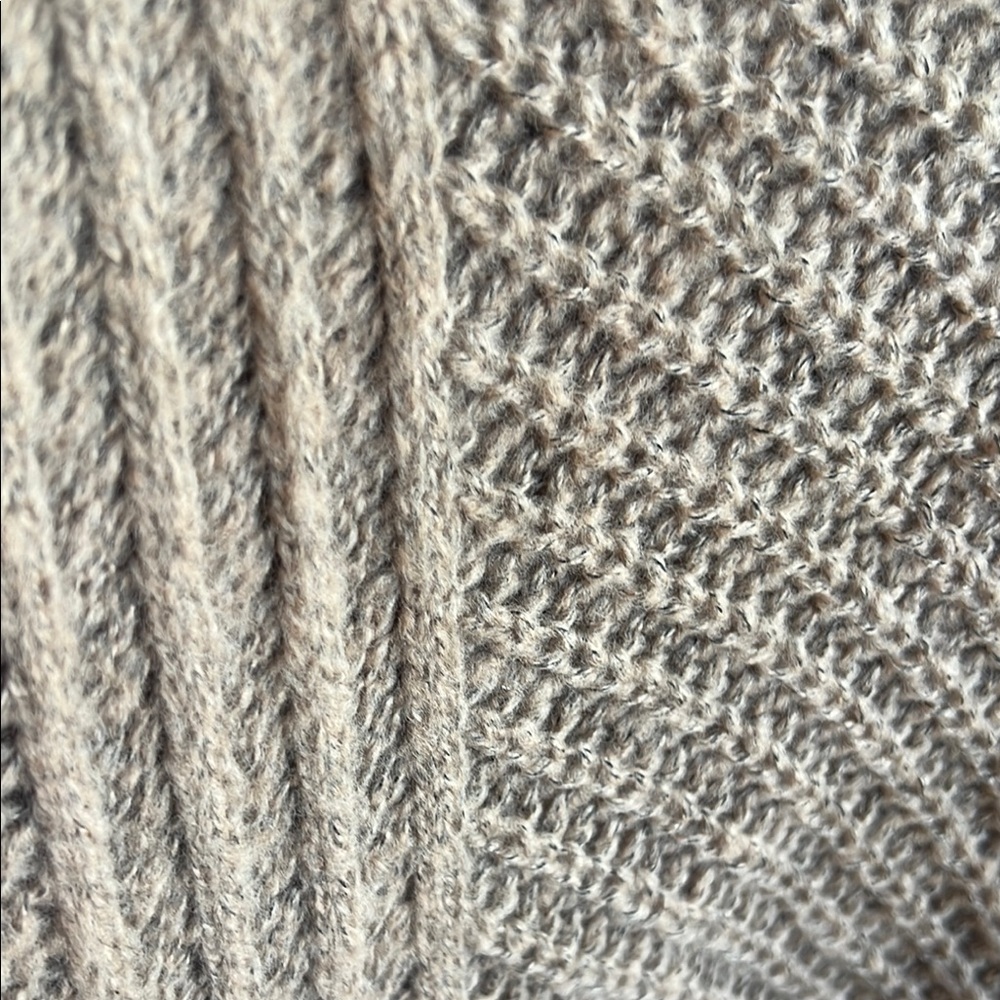 Sonoma Brown Cowl Neck Sweater Chunky Knit - Picture 5 of 5